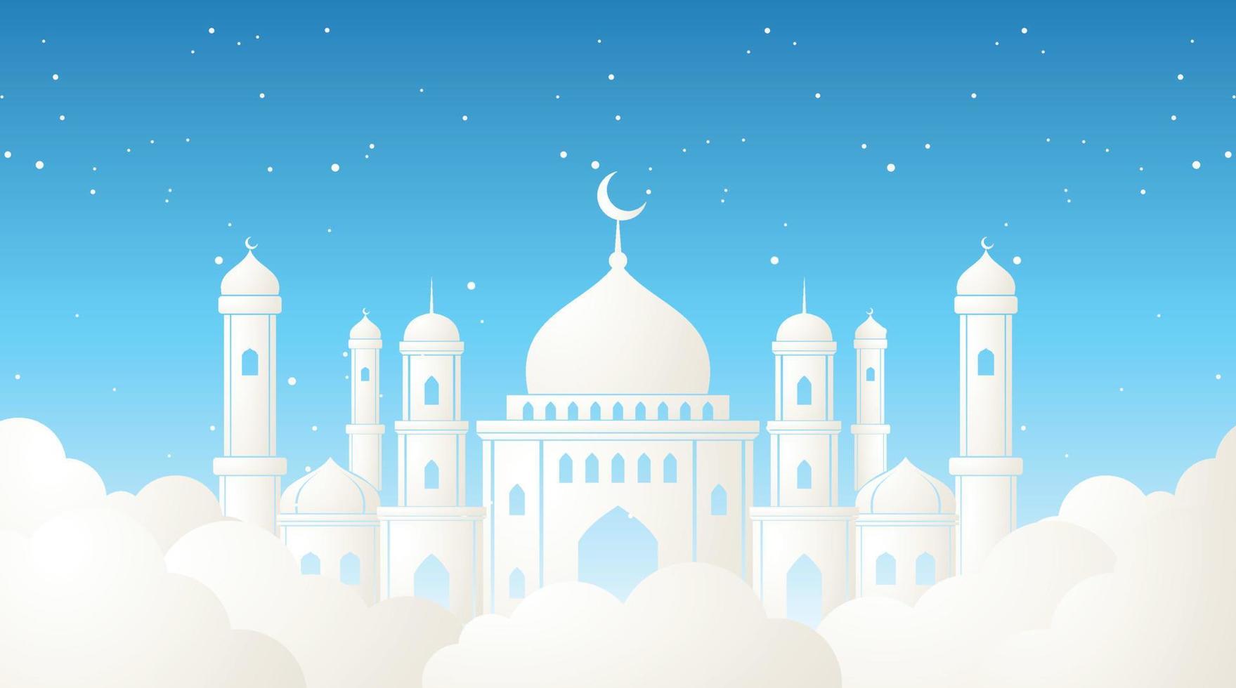 diseño de fondo islámico. fondo de ramadán. fondo de eid mubarak vector