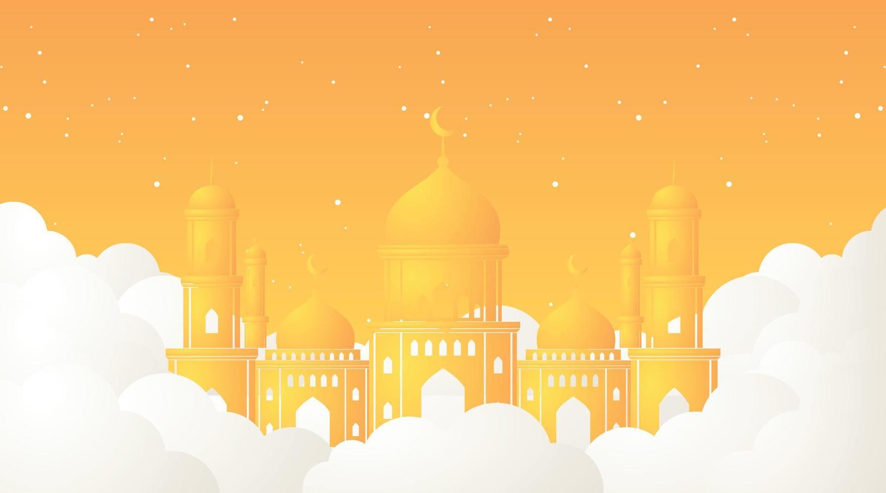 diseño de fondo islámico. fondo de ramadán. fondo de eid mubarak vector