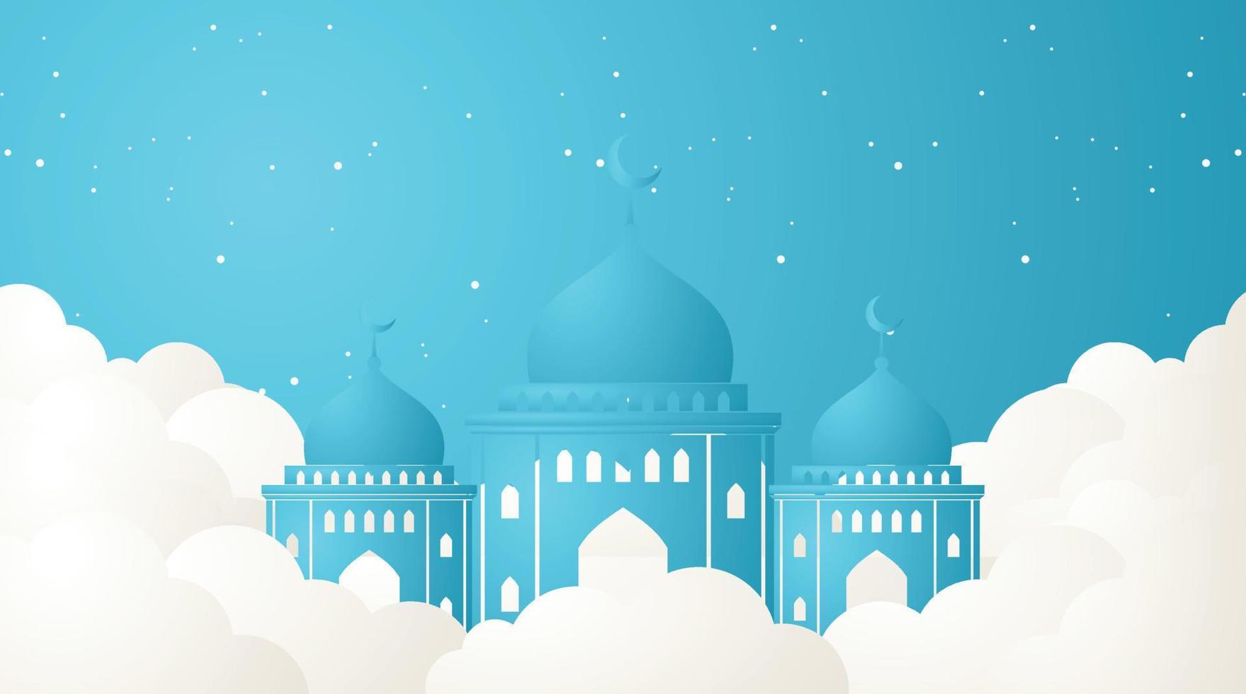 diseño de fondo islámico. fondo de ramadán. fondo de eid mubarak vector