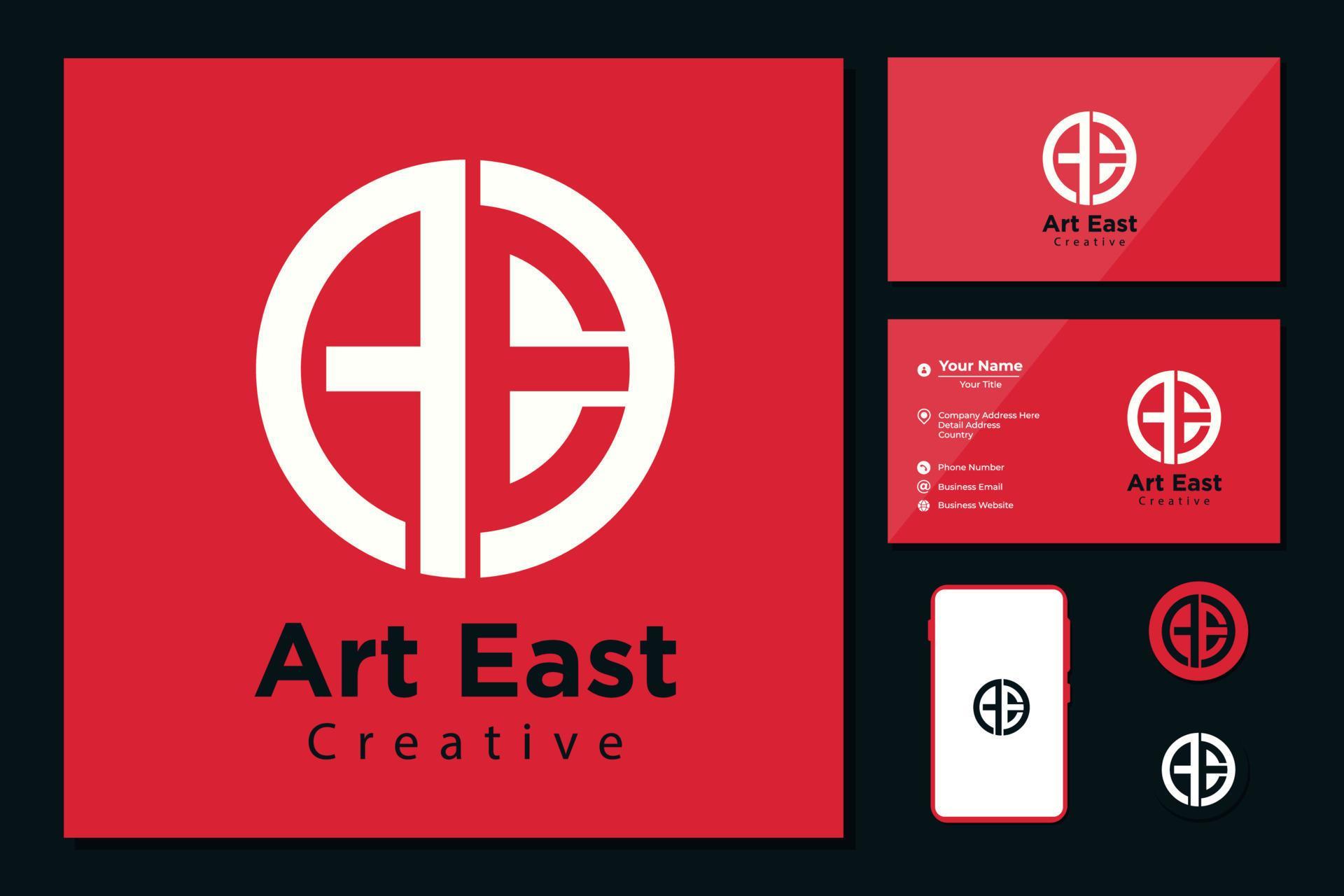 Initial a and e with circle 7233492 Vector Art at Vecteezy