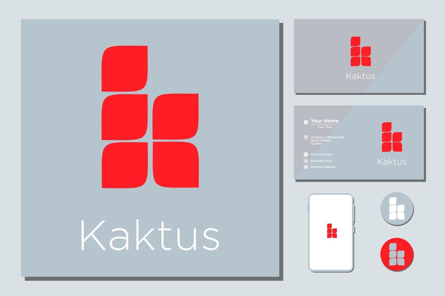 Letter k with leave logo design inspiration vector