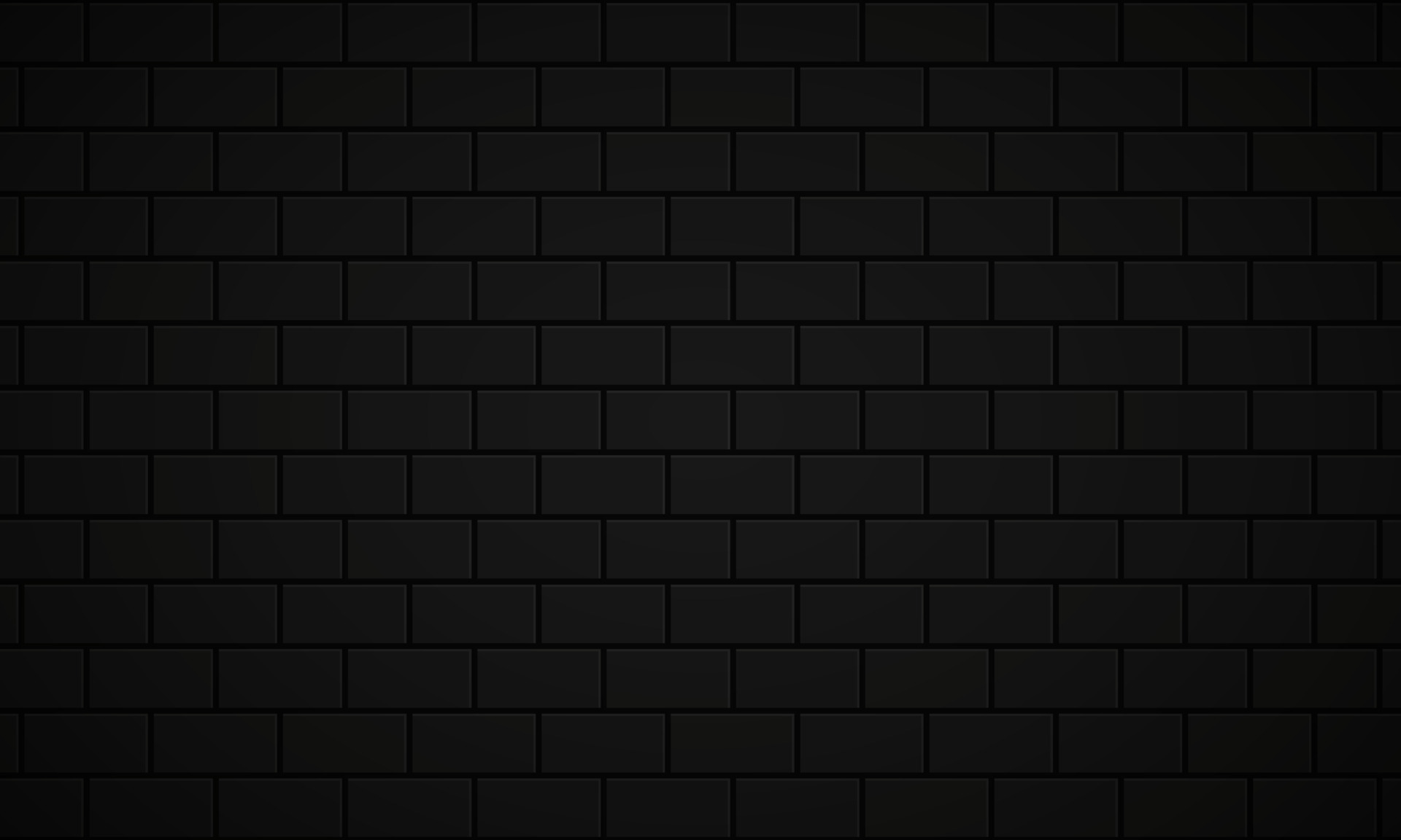 Brick Black Wall Texture Background. Dark Brickwork Pattern. Block