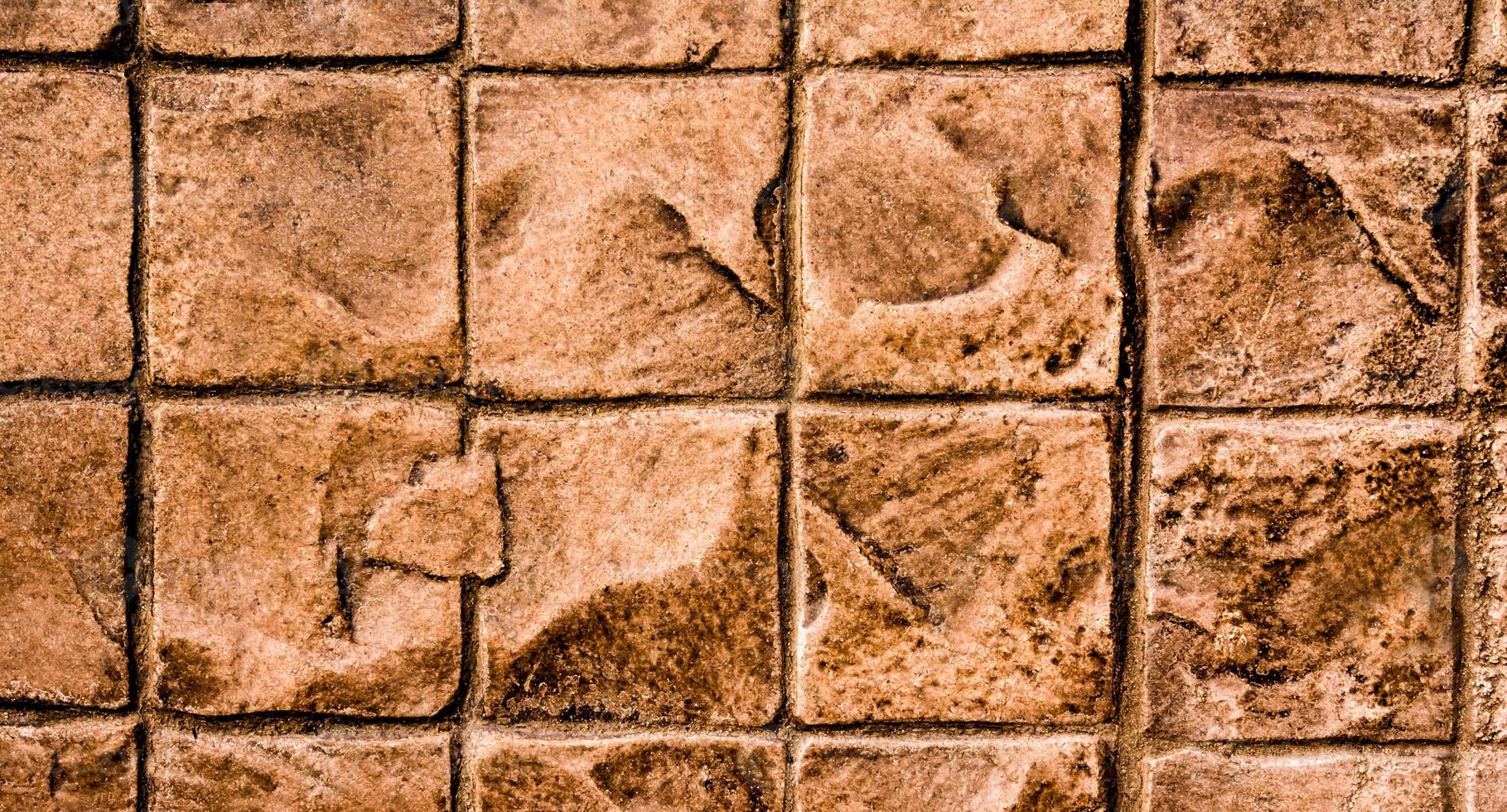 Textura de la superficie del suelo de baldosas pesadas al aire libre foto