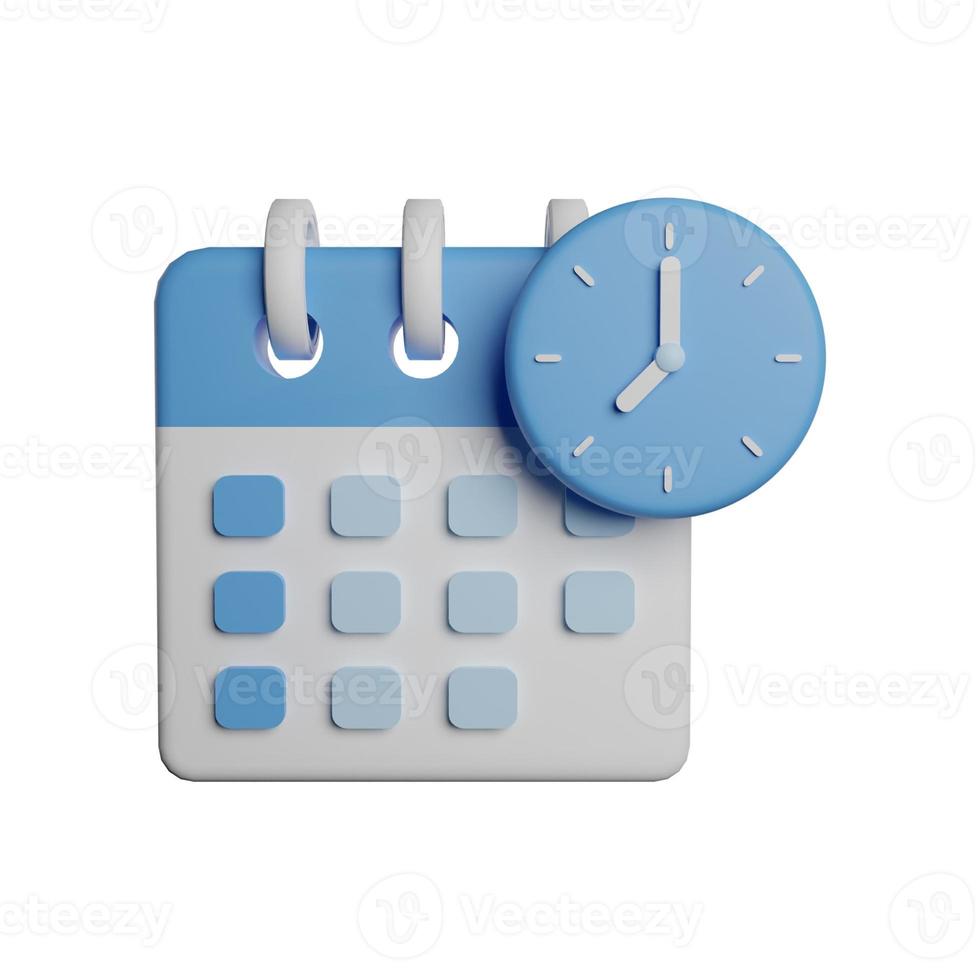 Calendar time month and year 3d icon photo high quality