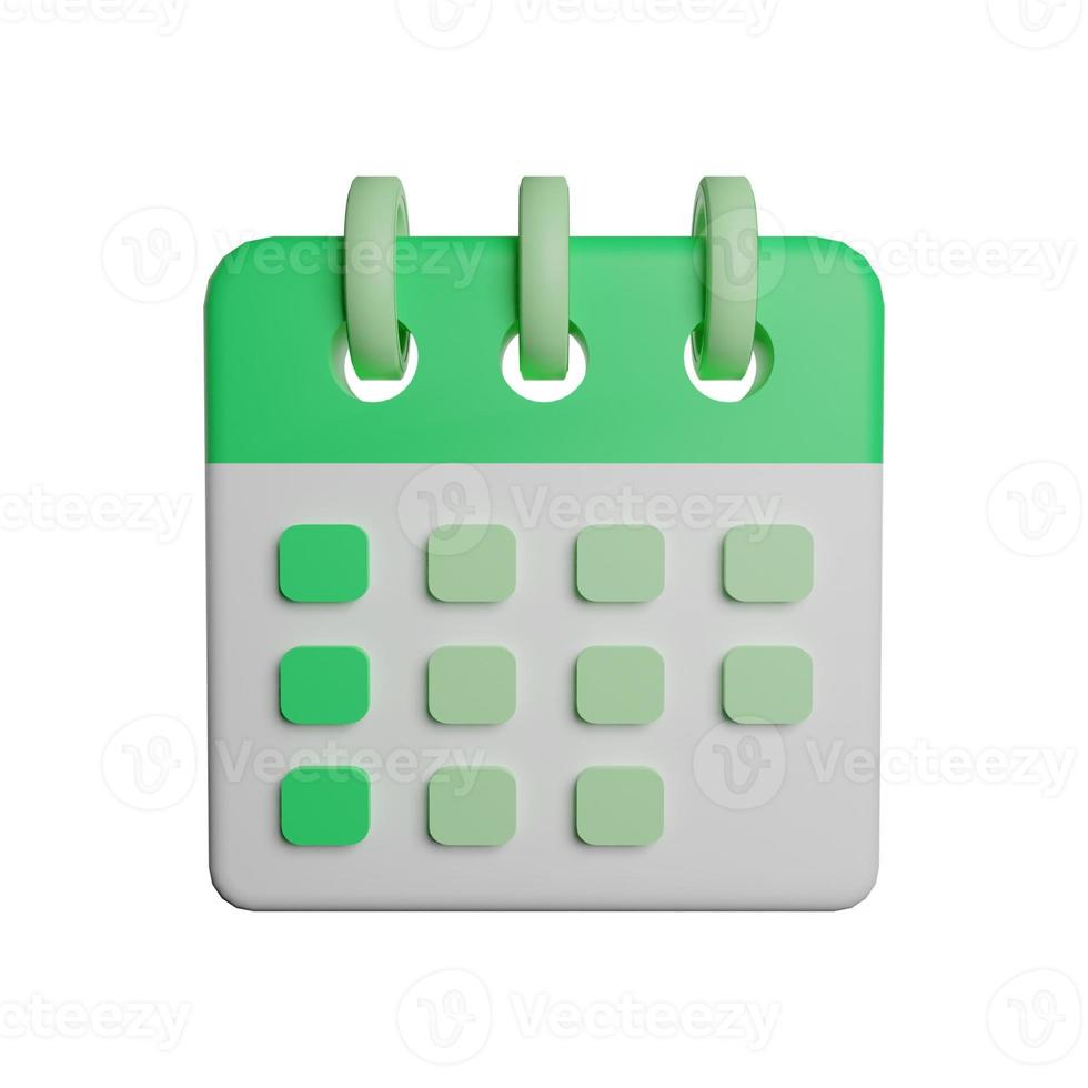 Calendar time month and year 3d icon photo high quality