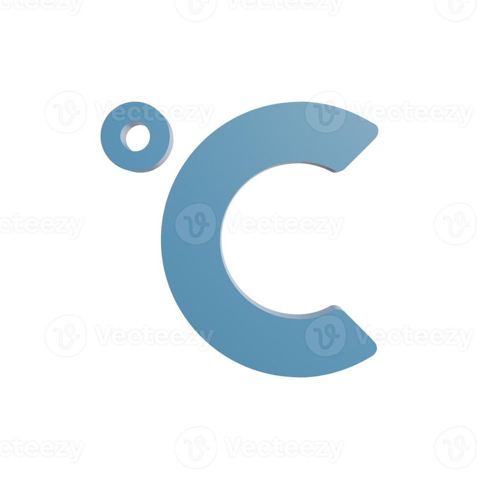 Temperature celcius 3d icon photo high quality