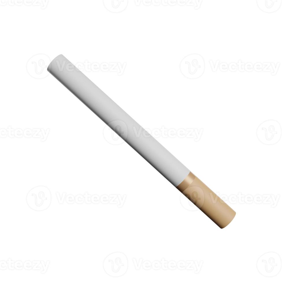 cigarette isolated on white 3d icon photo high quality
