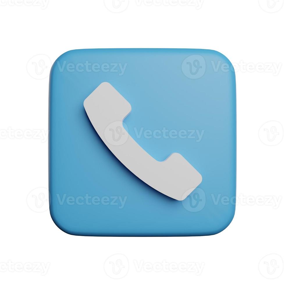 Phone Call or reject call 3d icon photo high quality