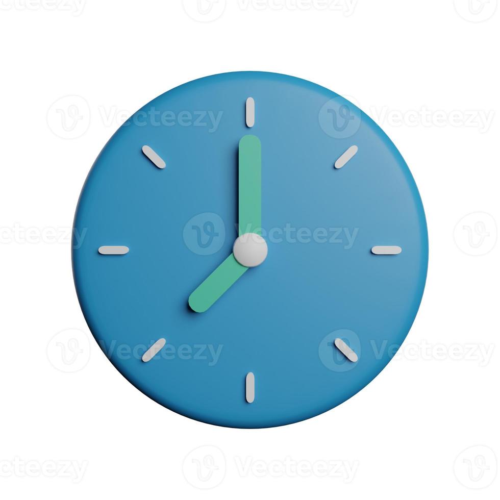 Alarm clock or date reminder 3d icon photo high qualitytration