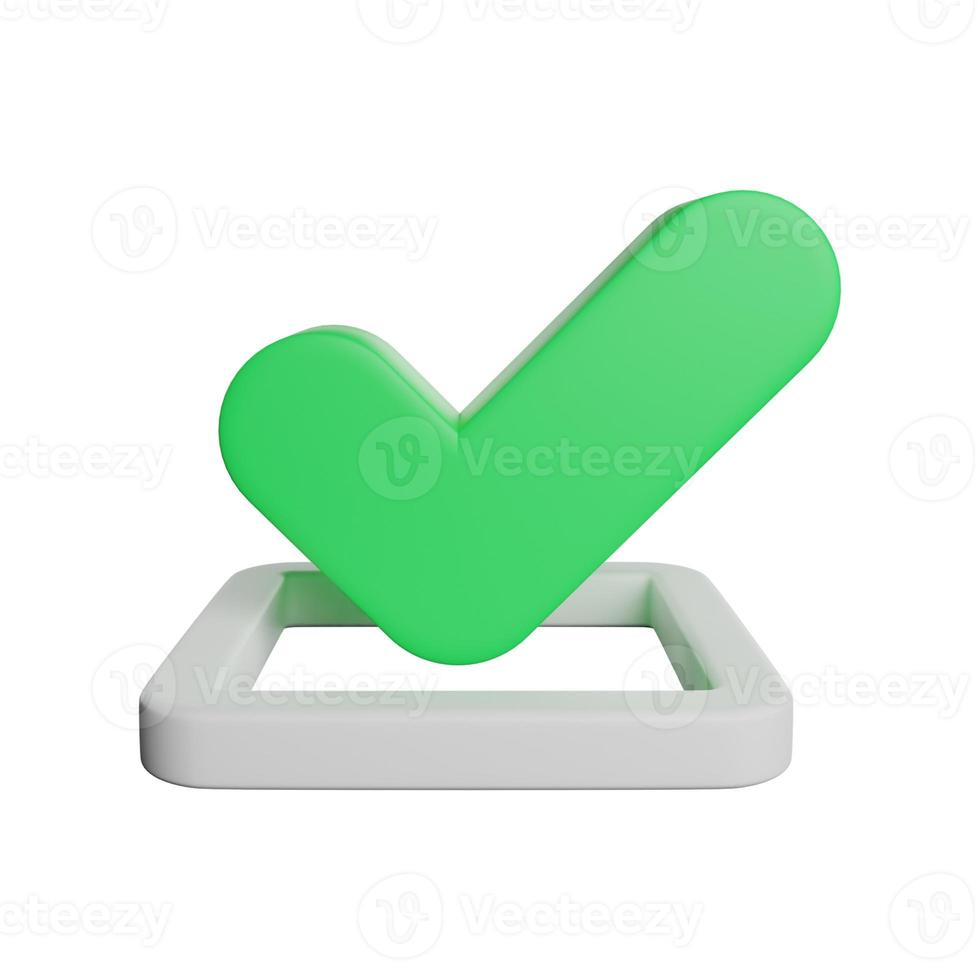 Checklist box 3d icon photo high quality