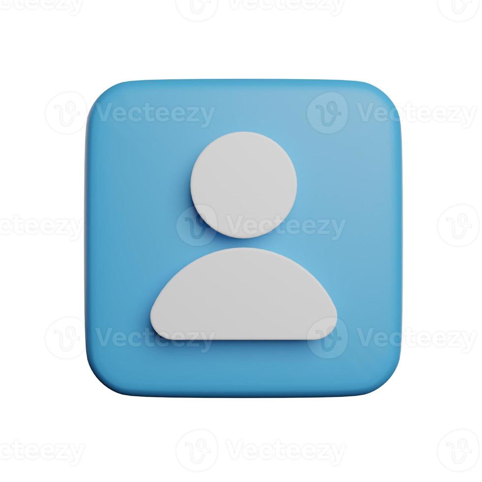 Contact sign icon 3d icon photo high quality