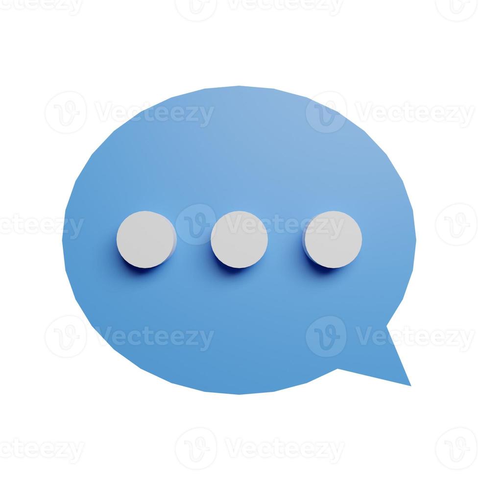 Comment buble speech 3d icon photo high quality
