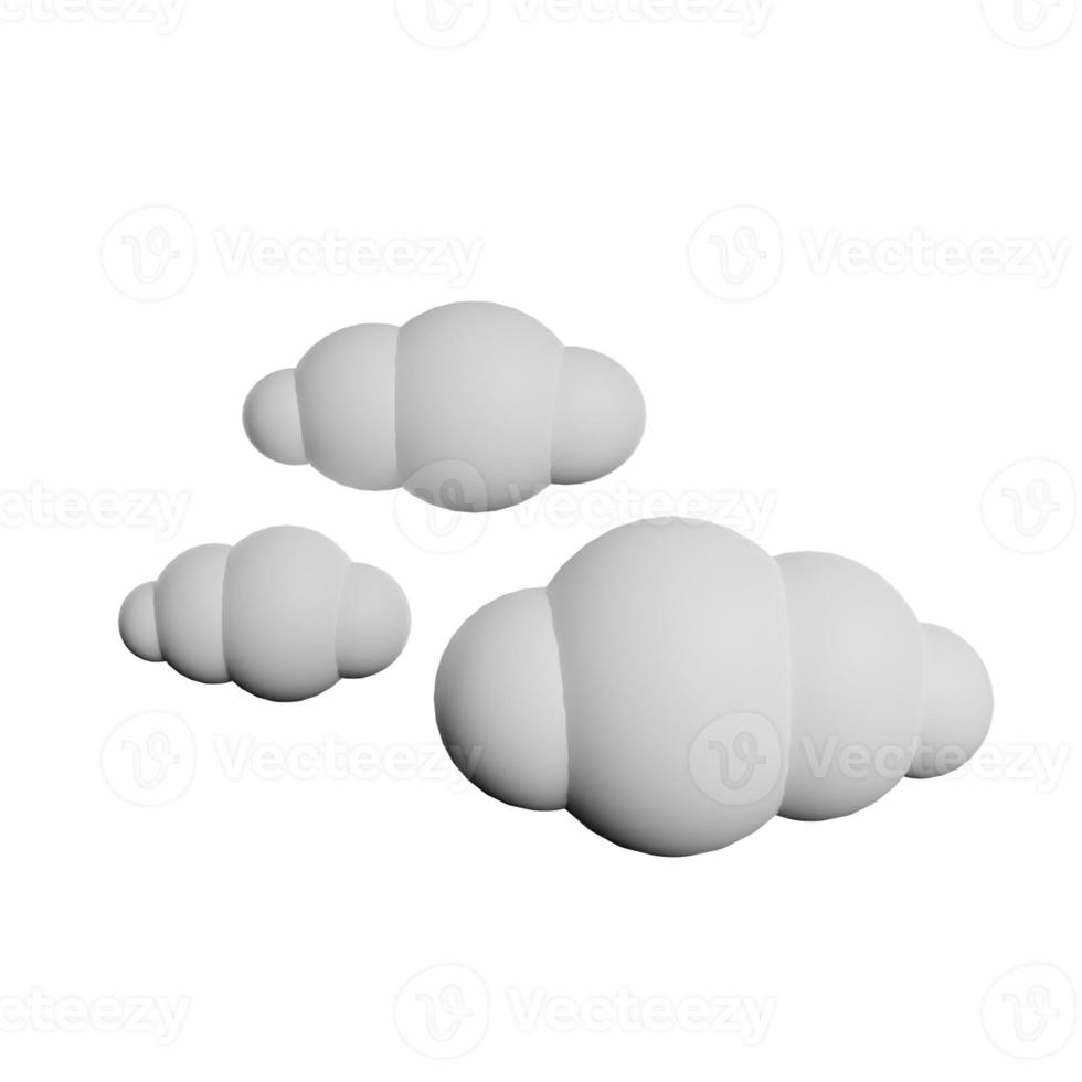 Cloudy sky 3d icon photo high quality