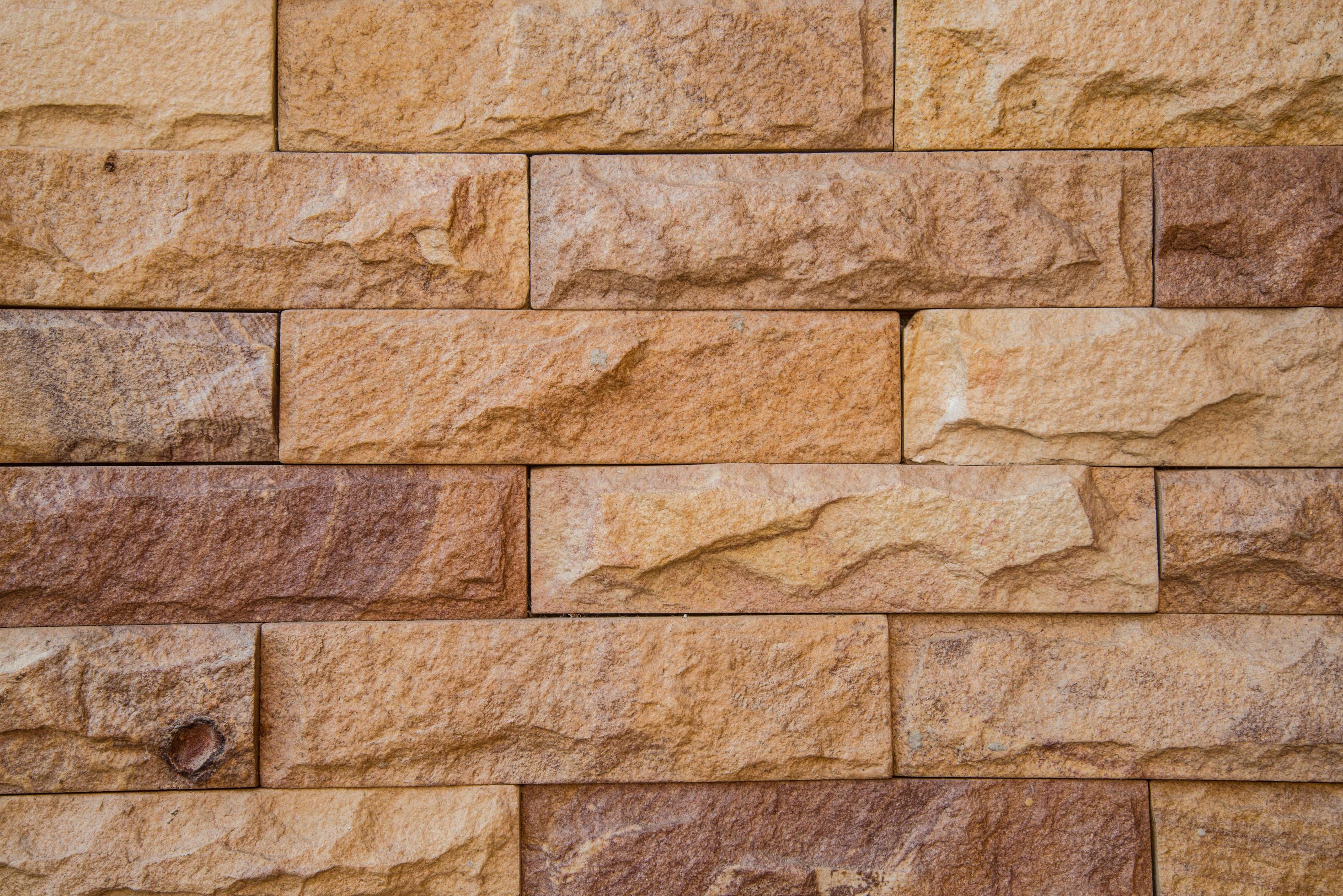 The granite stone brick wall textured background. 7234081 Stock Photo