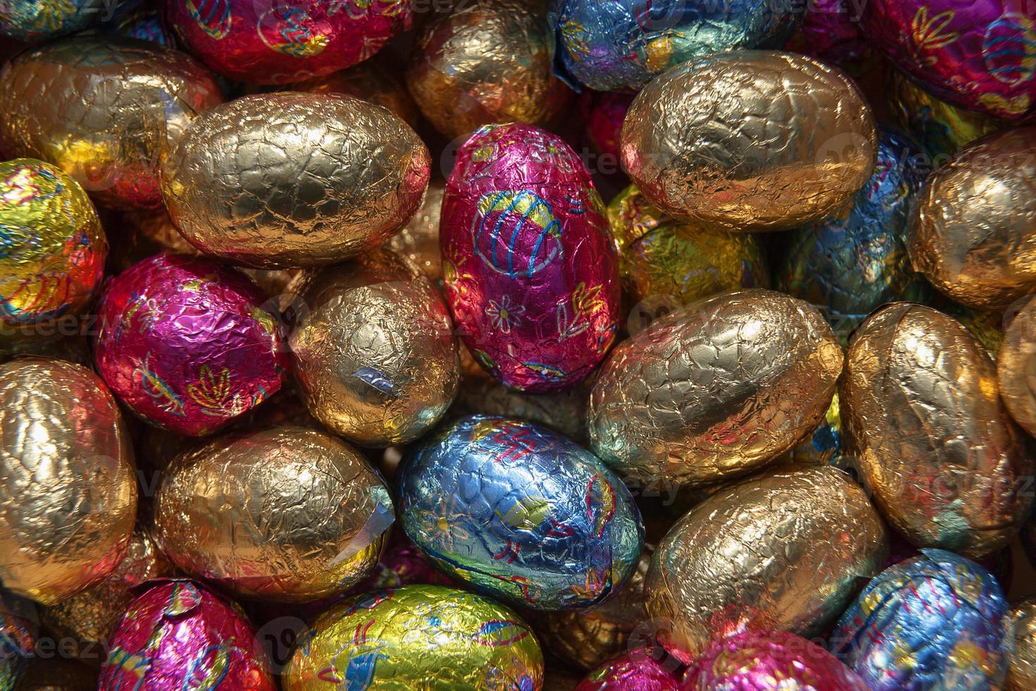 Chocolate Easter eggs photo
