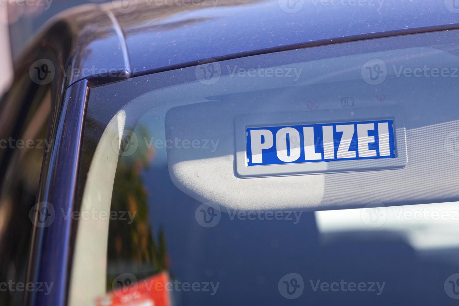 German police sign photo