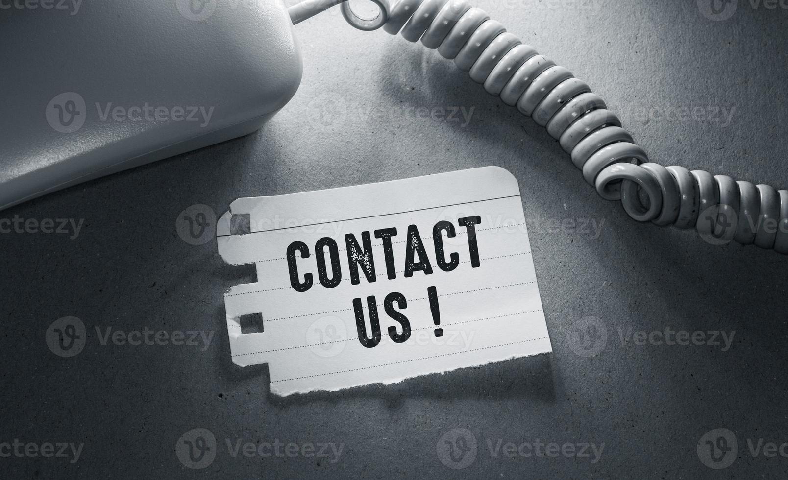 Contact us Business Concept idea photo