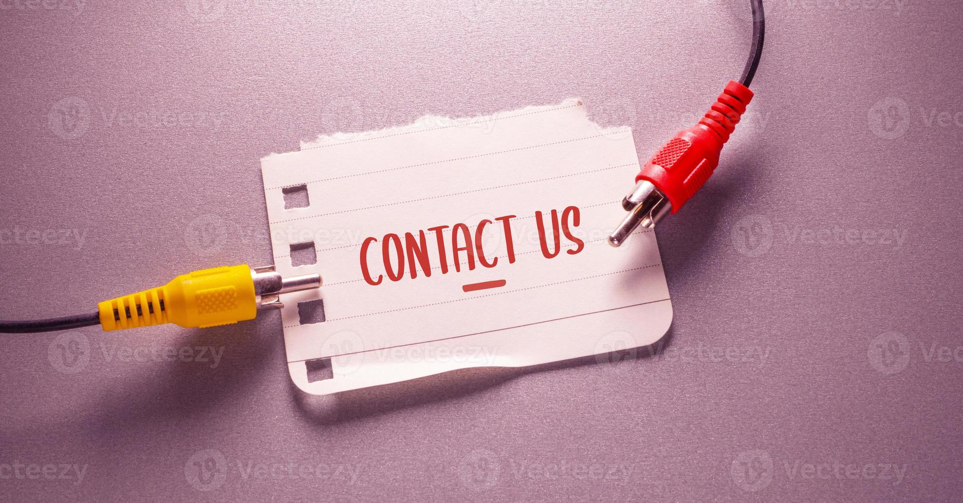 Contact us Business Concept idea photo