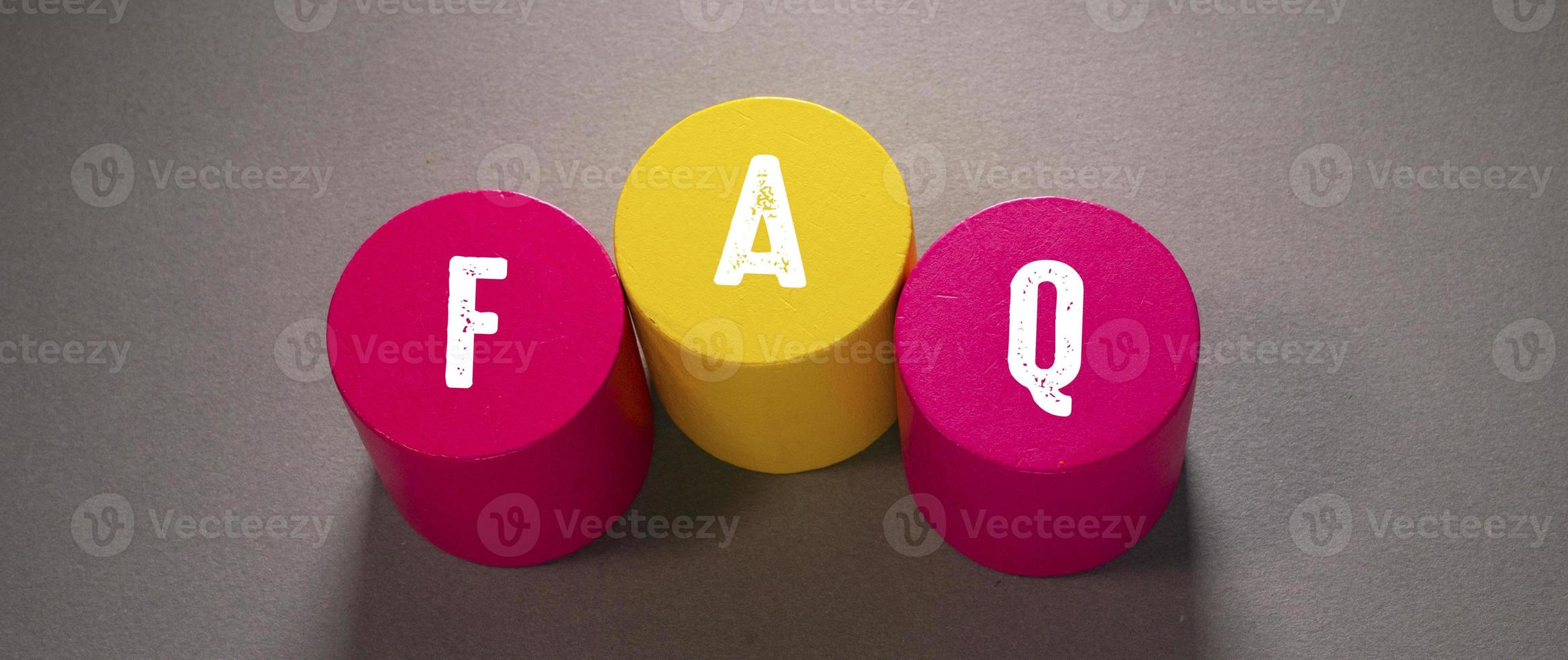 Words with FAQ Business idea photo