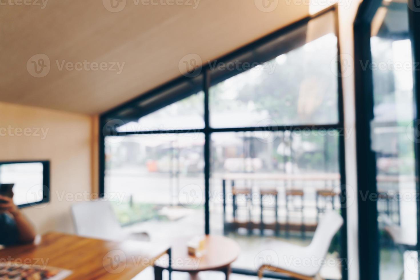 abstract blur coffee shop and cafe photo