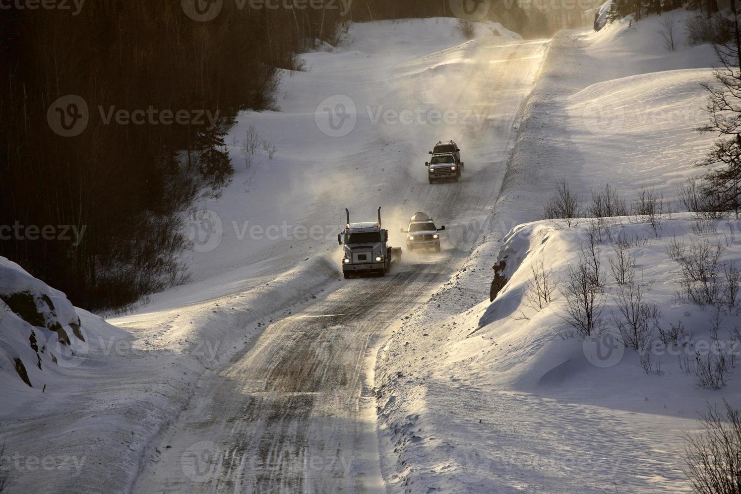 approaching traffic on narrow road photo