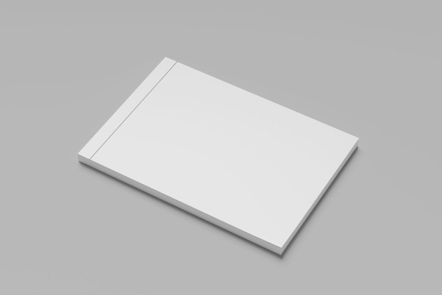 A4 MAGAZINE LANDSCAPE BROCHURE BLANK MOCKUPS photo