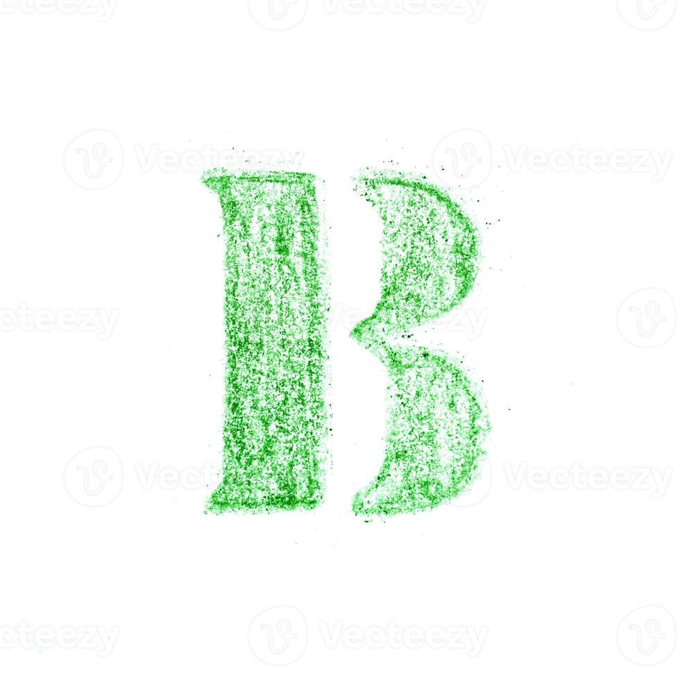 Crayon character alphabet and signs isolated over the white background photo