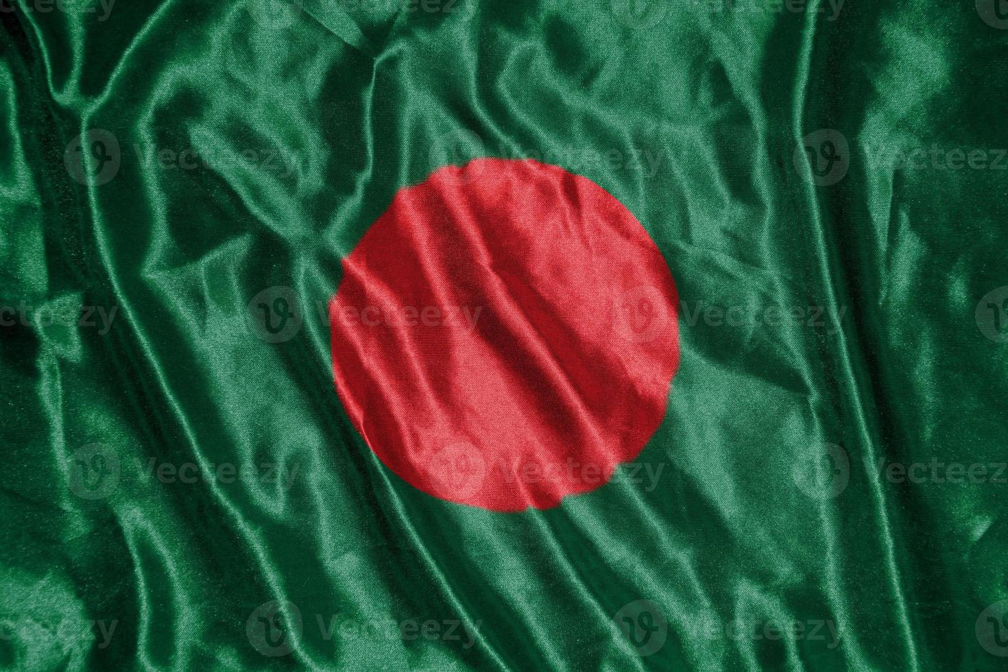 bangladesh cloth flag Satin Flag Waving Fabric Texture of the Flag photo