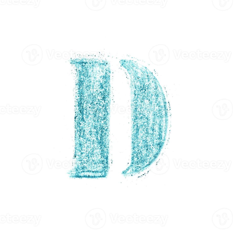 Crayon character alphabet and signs isolated over the white background photo