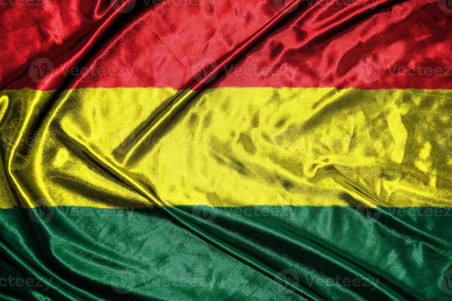 bolivia cloth flag Satin Flag Waving Fabric Texture of the Flag photo