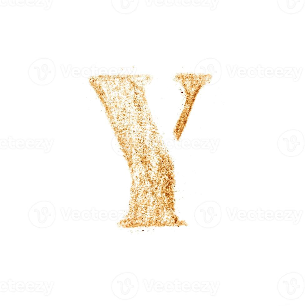 Crayon character alphabet and signs isolated over the white background photo