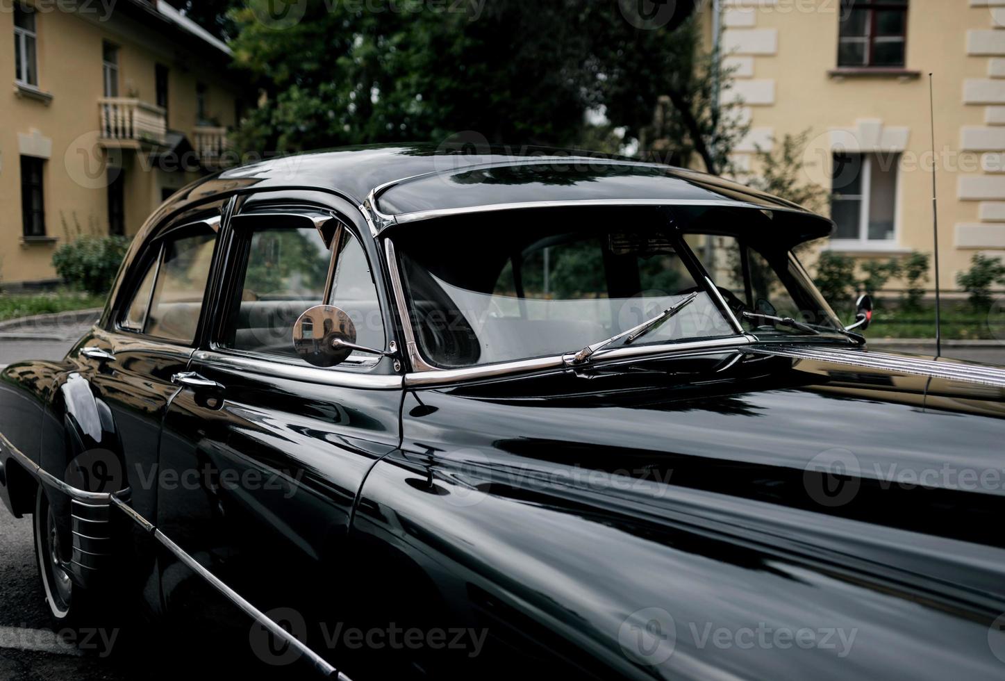 vintage automobile in street photo