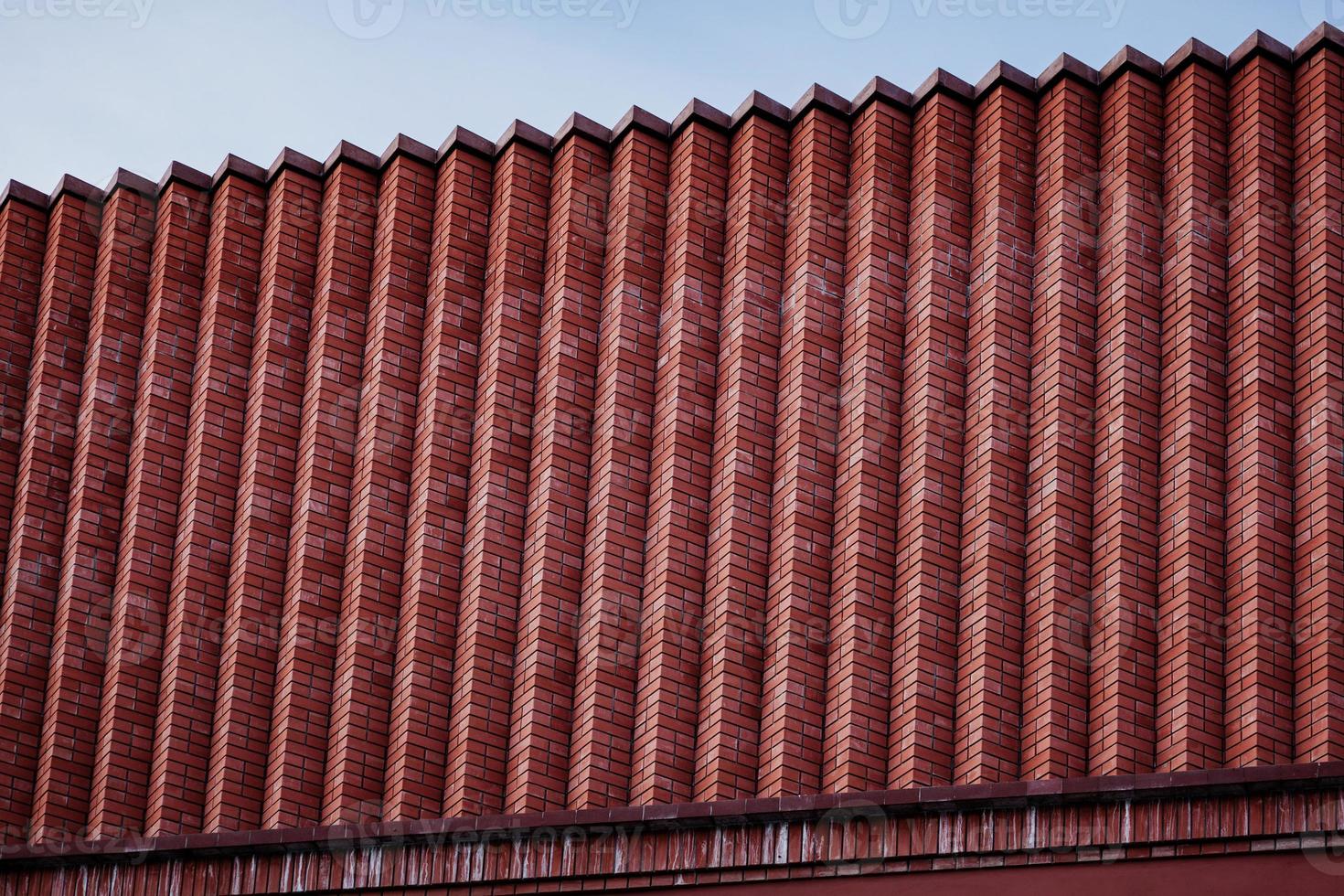 arquitectura de ladrillo sobre el cielo foto