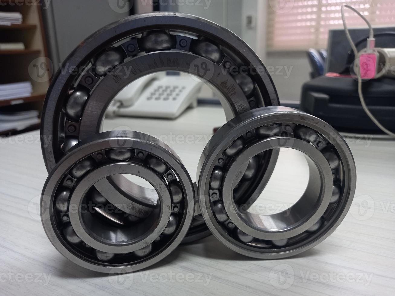 Ball Bearing on the table for bearing product photo purposes