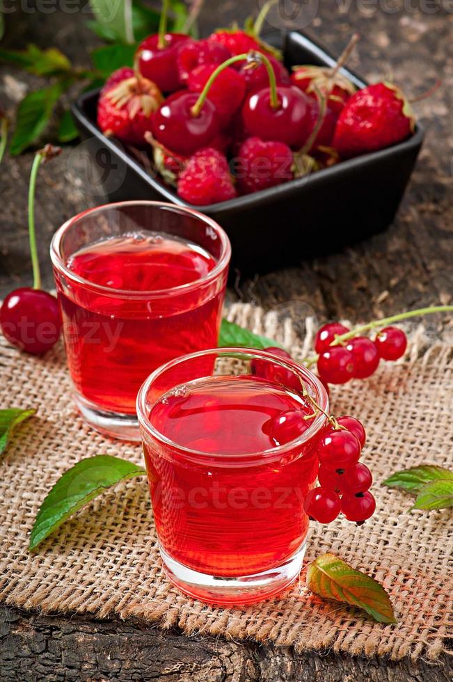 Fresh ripe pomegranate and juice photo