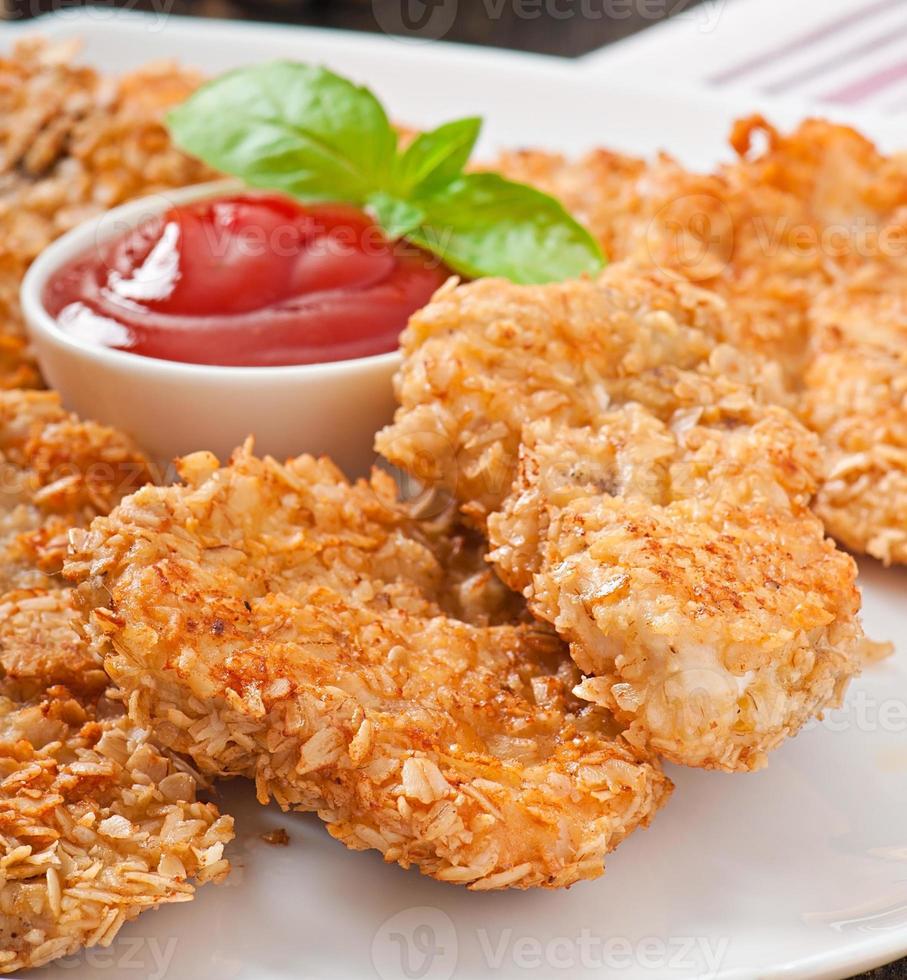 sabrosos nuggets de pollo foto