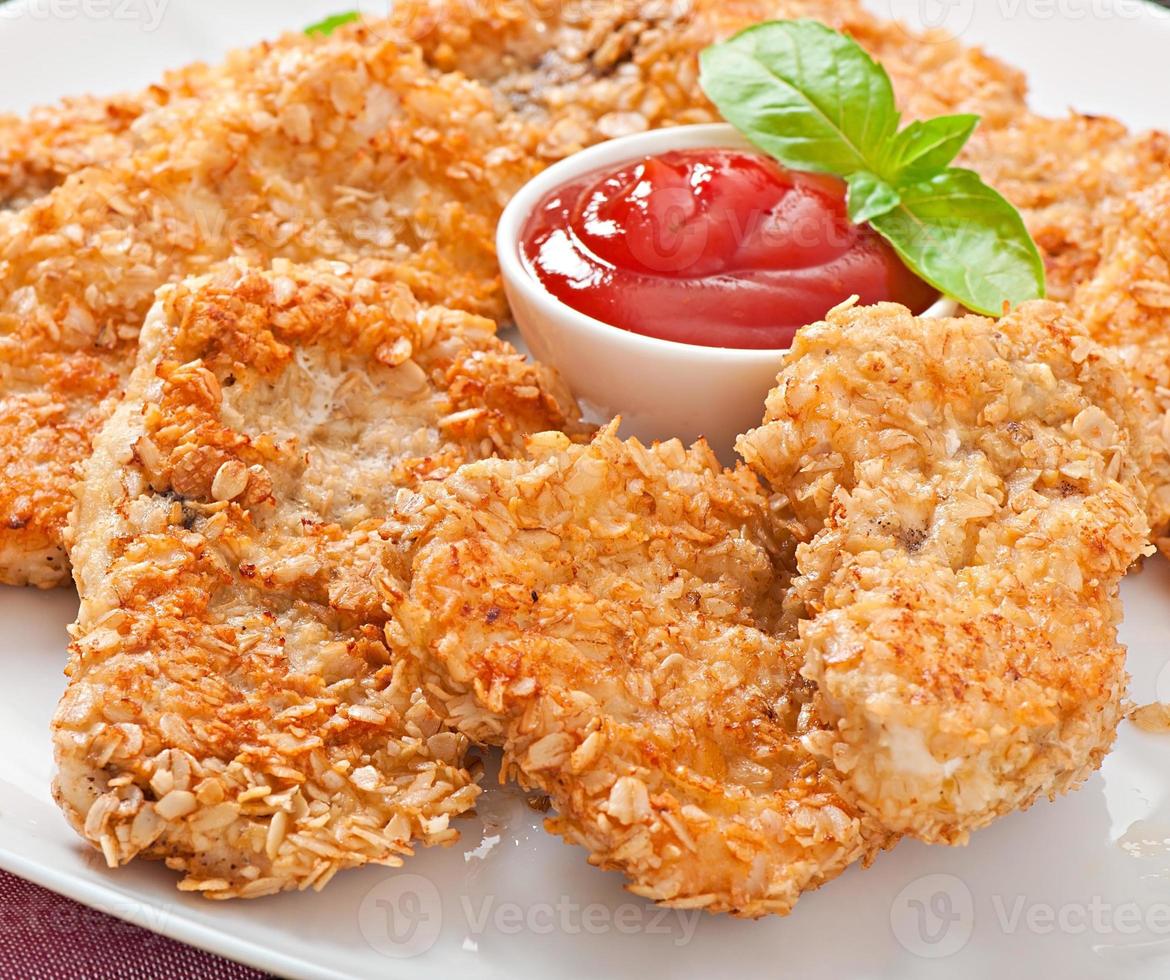 sabrosos nuggets de pollo foto