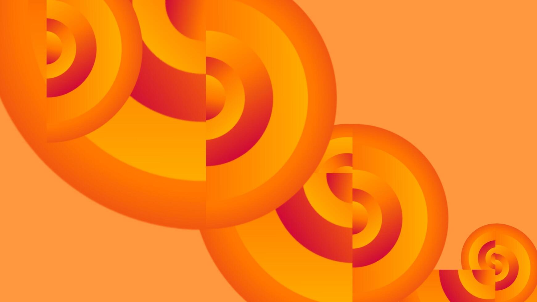 Circles geometry gradient background with yellow and orange color combination. Presentation background design. Suitable for presentation, poster, wallpaper, personal website, UI and UX experiences. photo