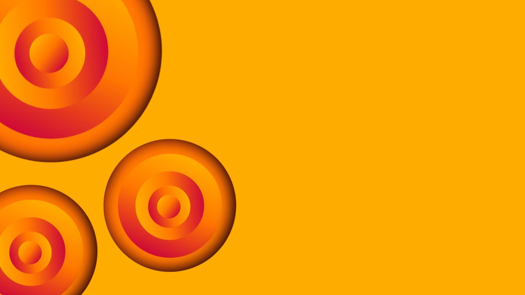fondo degradado de geometría de círculos con combinación de colores amarillo y naranja. diseño de fondo fondo degradado de geometría de círculos con combinación de colores amarillo y naranja. diseño de fondo