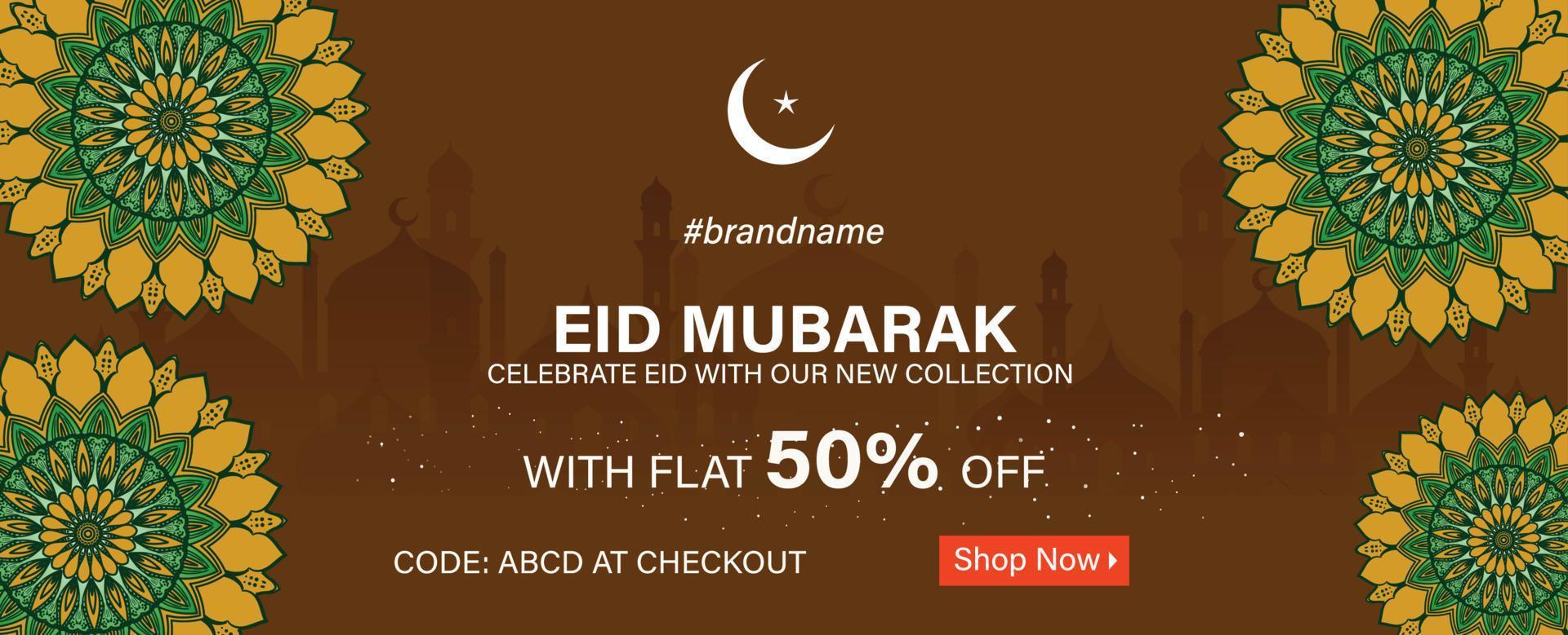 Website Sale Banner Design for ethnic collection in green ...