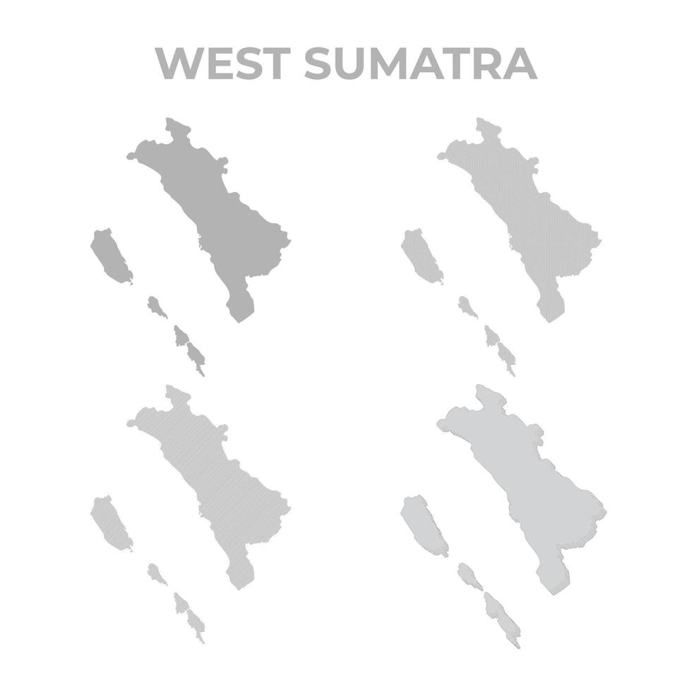 West sumatra province map vector