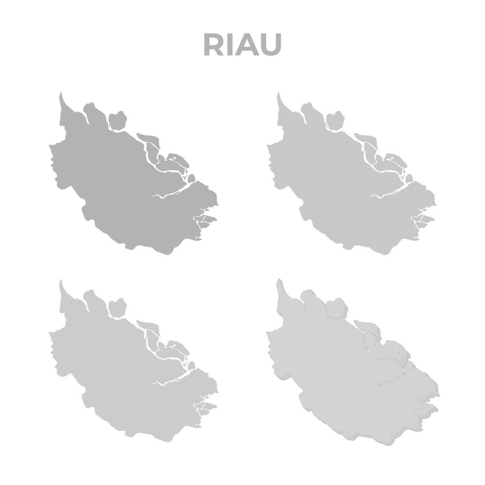 Riau province map vector