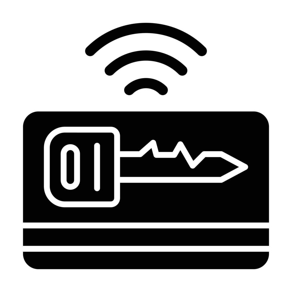 Keycard Icon Style vector
