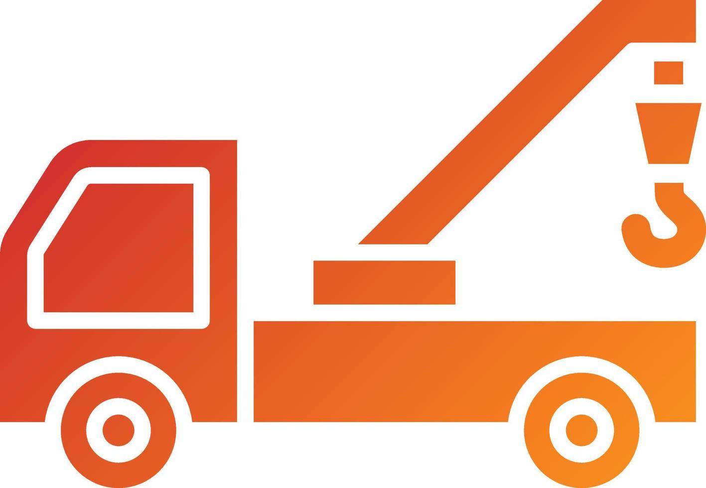 Crane Machine Icon Style vector
