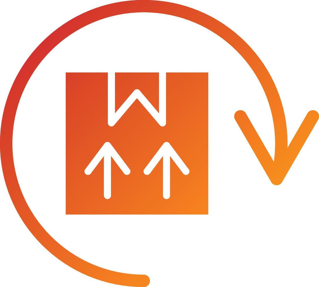 Return Delivery Icon Style vector