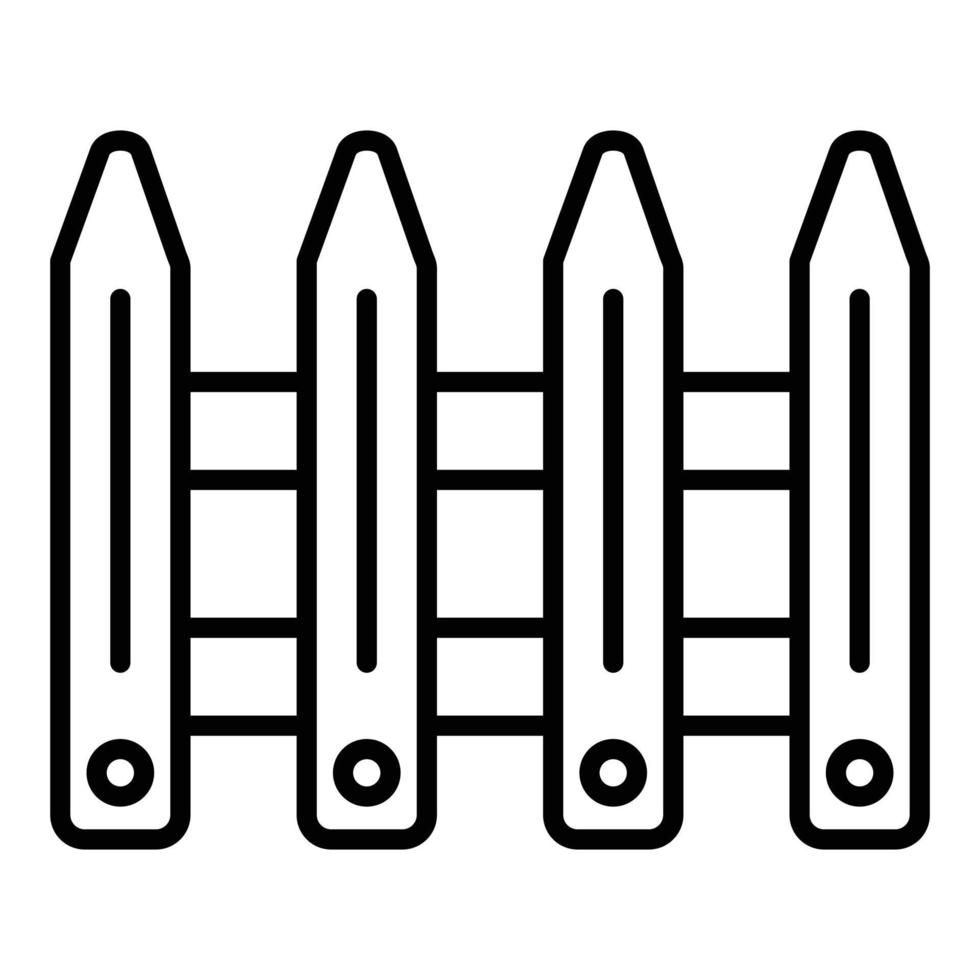 Fence Icon Style vector