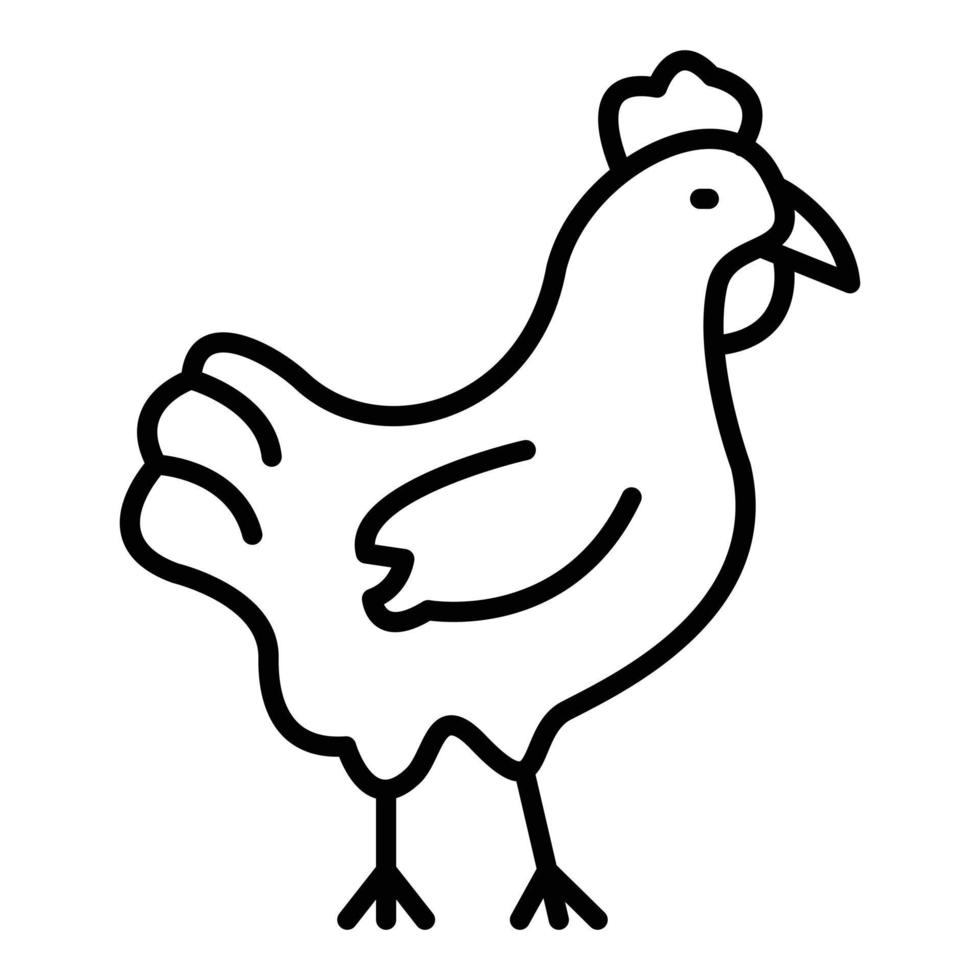 Chicken Icon Style vector