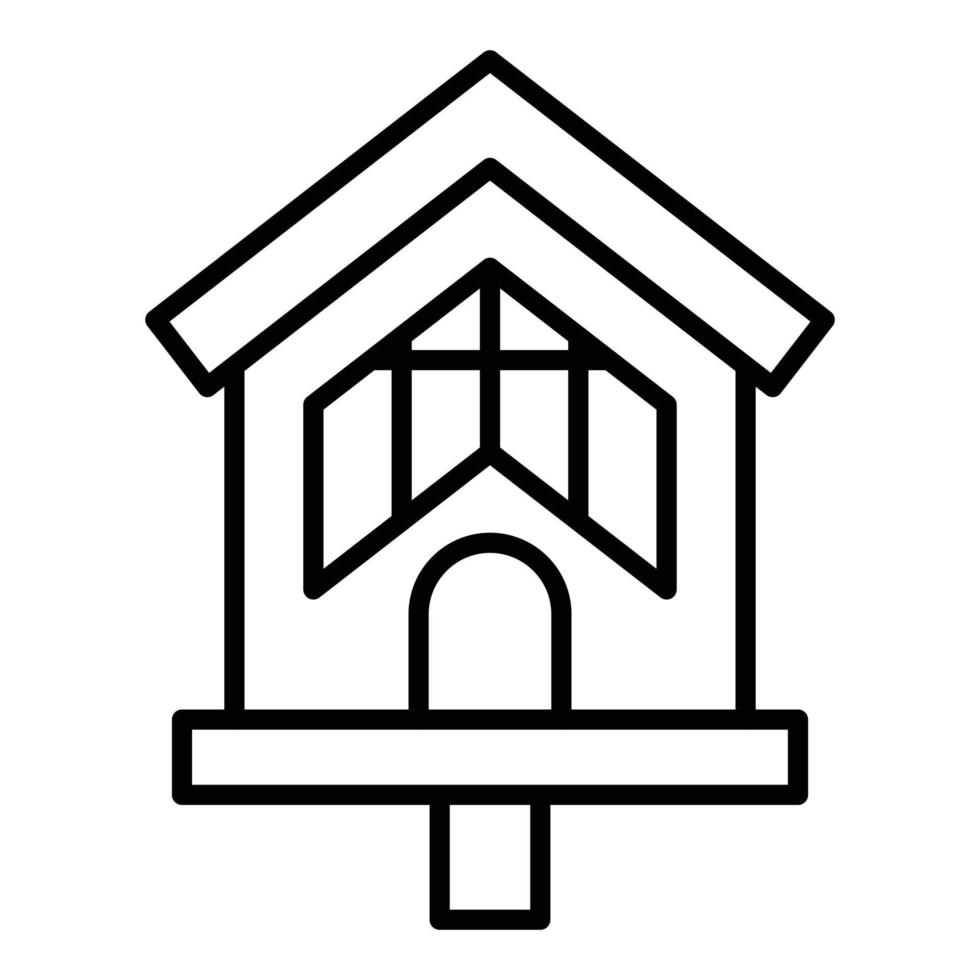 Bird House Icon Style vector