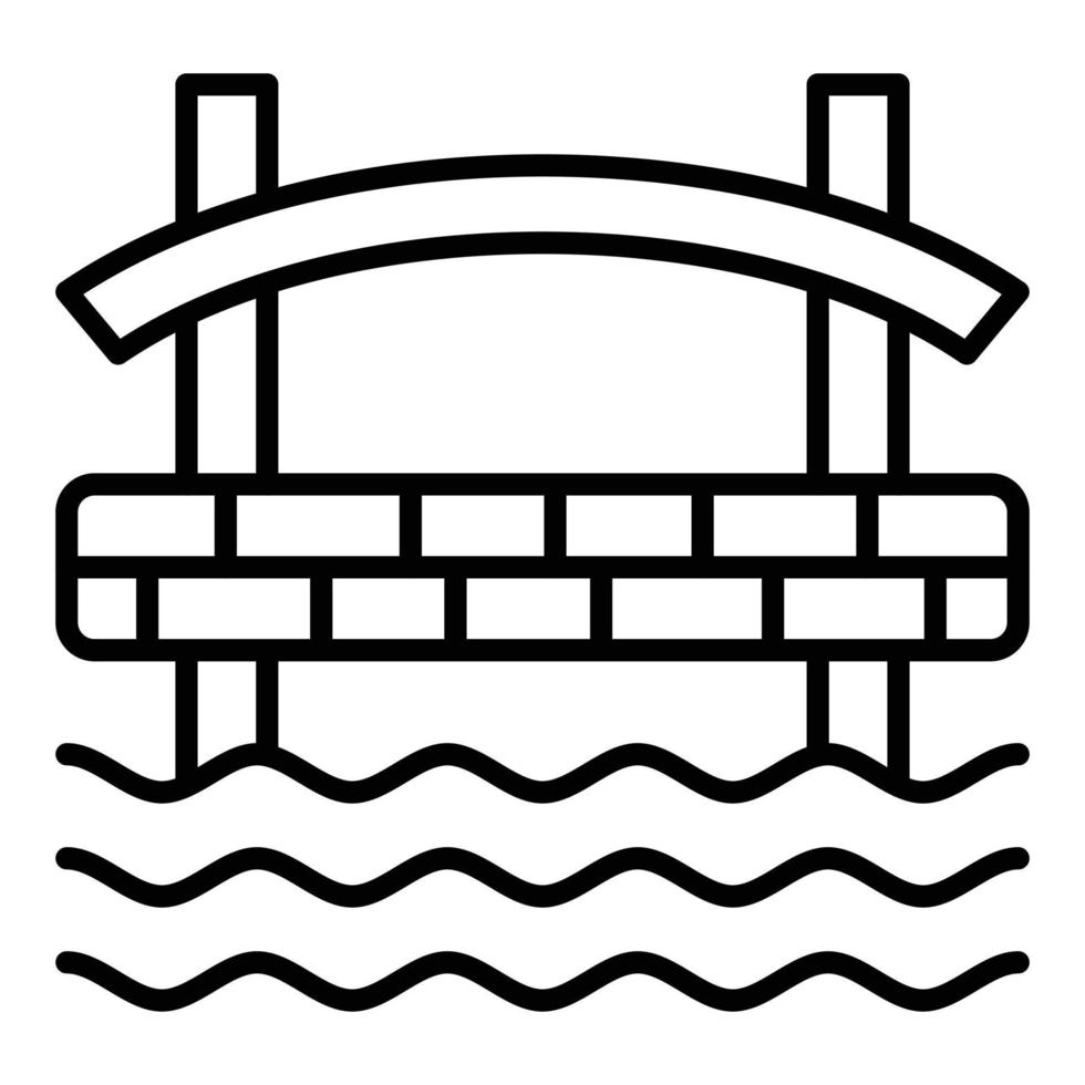 Bridge Icon Style vector