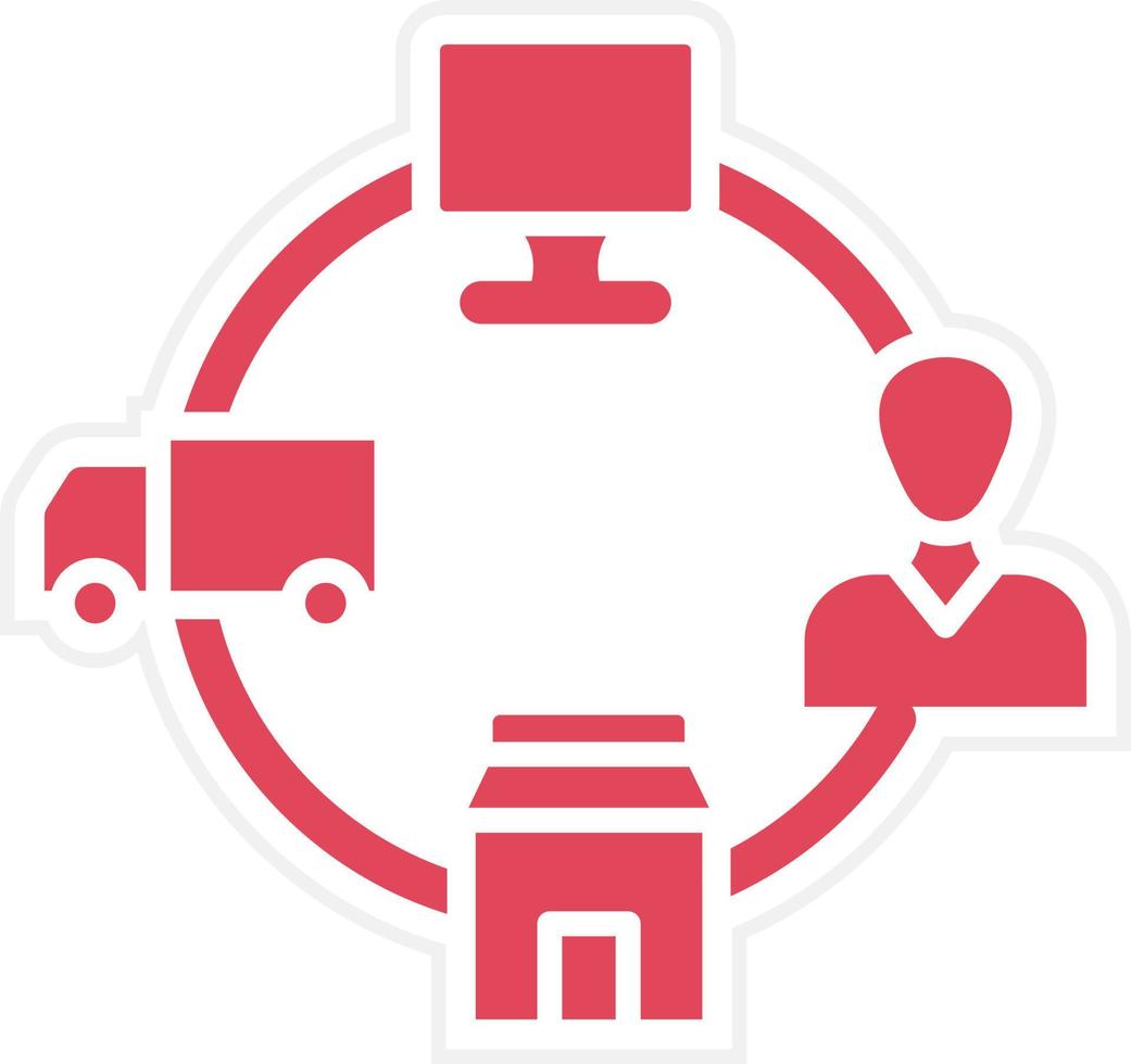 Drop Shipping Icon Style vector